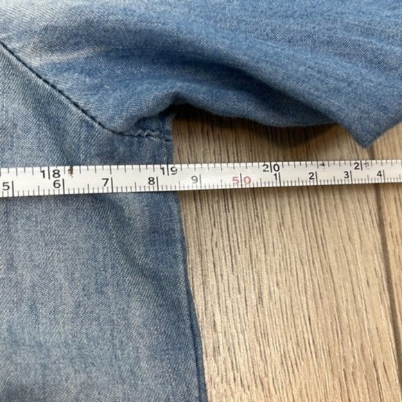 AUW Light Blue Quarter Sleeve Sun Dress Size M - Picture 8 of 9